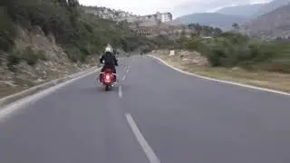 Bike ride along Wangdue Punakha highway Bhutan