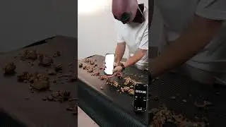 Experience the S200 rugged phone smashing walnuts in just 5 seconds! 💥📱🔨#DoogeeS200#testing #shorts