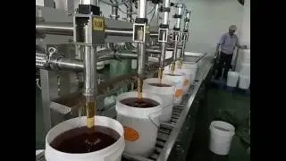 automatic 5 head pneumatic weight filling machine for malt sugar paint pail etc