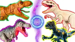🦖Huge Jurassic World ScanCode Collection 📲 | T-Rex, Stegosaurus, Tylosaurus, Megaraptor & More!
