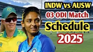 India Womens vs Australia Womens ODI Match Schedule 2025