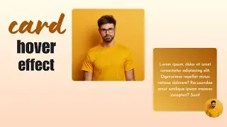Card Hover Effect With (HTML - CSS)