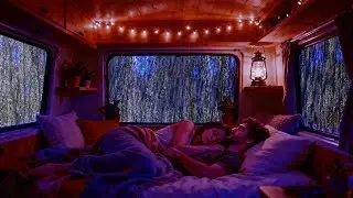 Rain Sounds for Deep Relaxation and Sleeping Fast with Gentle Thunder