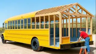 From Forgotten School Bus to Incredible Mobile Home | Full DIY Build by @lifeanywhere‬