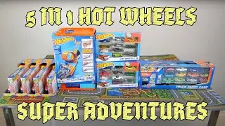 5-in-1 Hot Wheels Adventure! 🚗 Unboxing, Racing & Mega Lorry Hauls!