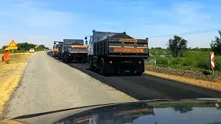 Road works between Bothaville and Leeudoringstad