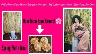 DIY Tissue Paper Flowers | Easy Spring Photo Idea | DIY Home Studio Project | Take Your Own Photos