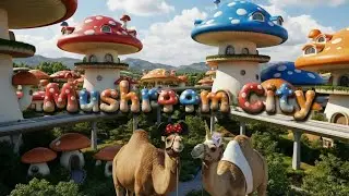 Futuristic Mushroom City Theme Park Concept | Disney Abu Dhabi