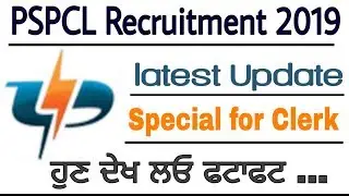 PSPCL latest update || pspcl clerk Recruitment 2019 || pspcl clerk exam date