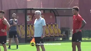 Allenamento di rifinitura pre Roma - Trabzonpor agli ordini di Mourinho