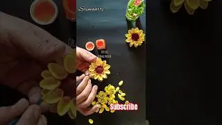 Diy- Sunflower| Pista Shell Craft  #shorts #ytshorts #srimaarts #craft #diy