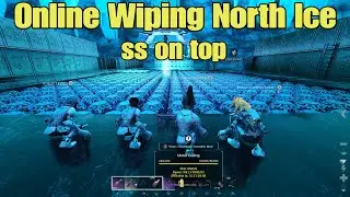 Online Wiping strongest base spot North Ice      Ark Survival Ascended     Smalltribes Ps5      SS