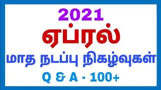 April Monthly Current Affairs - 2021