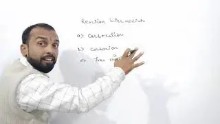 Reaction intermediates #carbocation #organicchemistry #reactionintermediates #chemistry
