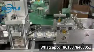[Boruipack]  Semi automatic condoms alcohol pads disposable gloves 4sides seal packaging machine.