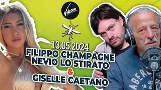 Filippo Champagne, Nevio lo stirato e Giselle Caetano - La Zanzara del 13.05.2024