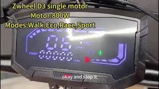 Check Zwheel D3 single motor modes and the speed of it.#electricscooter #automobile #escooter 