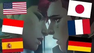 Arcane Season 2: Caitlyn & Vi Love Scene in multiple languages | ENGLISH, JP, FR, & MORE!