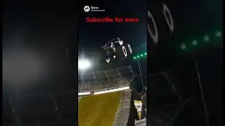 Zombie, monster, jam truck stunts.