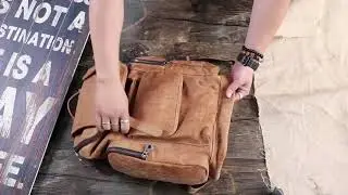 The Daypack Vintage Leather Backpack