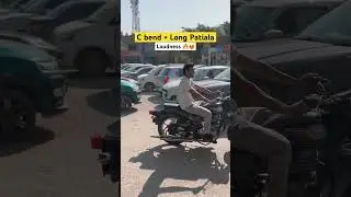 C bend Pipe & Long Patiala Silencer Check Sound 🔥 #bullet350 #standard350 #shorts