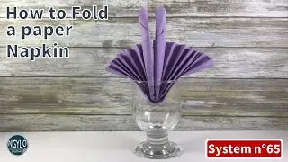 How to fold a paper napkin - Candle into a Glass | Napkin Folding