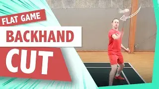 Badminton Backhand Cut in the Flat Game