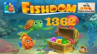 Fishdom HARD level 1362 Gameplay (iOS Android)