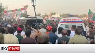 Imran Khan: Sky reporter on scene as gunman opens fire on former Pakistan PM