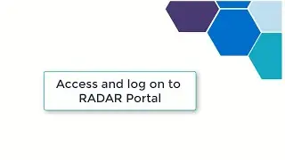 Monitor self-service (RADAR): Logging in