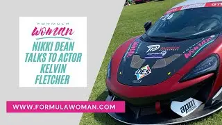 Formula Woman's Nikki Dean Talks to Actor and Paddock Racing's Kelvin Fletcher at Oulton Park