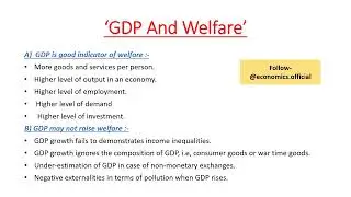 GDP And Welfare