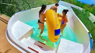The Rio Grande Water Slide at Aqua Brava Roses