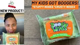 Natural Saline Wipes| Baby and Toddler Stuffy Noses Solution- Boogie Wipes Review
