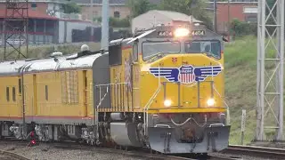 Railfanning Union Pacific trains at Little Rock AR ft UP OCS led by an SD70M and more