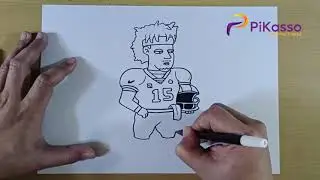 How to Draw Patrick Mahomes