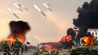 brutal attacks! Huge explosion at RUSSIA's ENGELS air base. The airport is full of corpses. ARMA3