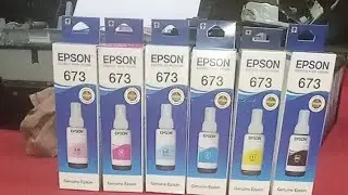 EPSON L 805 Printer Genuine Ink Refilling.
