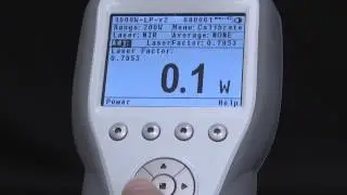 Calibration Factors - laser power/energy meter