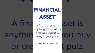 What is Financial Asset || Best Asset Definition #shorts