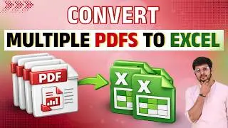 Convert Multiple PDFs to Excel Offline | Bulk Combine PDF Converter | Batch PDF to Excel Converter