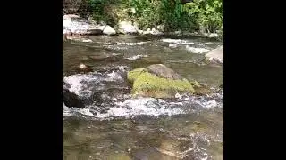 On a river at Makui Village, camped for a night.