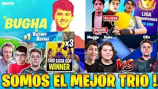 LOS 5 MEJORES TR&Iacute;OS DE FORTNITE DE COSTA ESTE  #bugha #fazemegga #tfue #jelty #clix