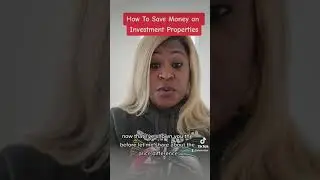 How to save money on investment properties.  #shevestor #realestatecoaching #realestateinvesting