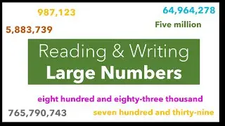Functional Skills Maths - Level 1 |  Reading & Writing Large Numbers