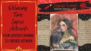 Relaxing Time Lapse Artwork: From Lightbox Drawing to Finished Artwork | Gothic Portrait Speedpaint