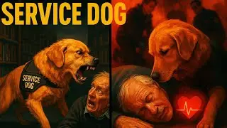 Service Dog Attacks a Man in The Library, But The Reason Why Brought Everyone To Tears!