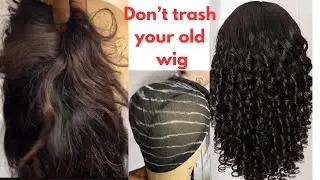 How to make a new lace wig from an old one | Revive an old wig