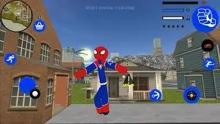 Stickman Spider Rope Hero Vegas Gangstar Crime Simulator New Unlimited Money Latest Android Gameplay