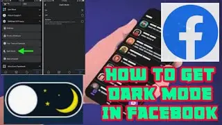 How to get dark mode in FACEBOOK 1 click #smalltuber